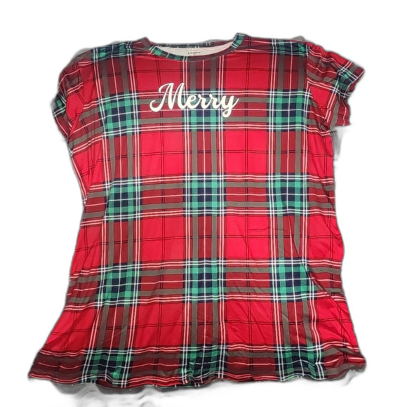 Joyspun Women’s Short Sleeve Sleep Shirt, Size 2X/3X - Picture 9 of 10